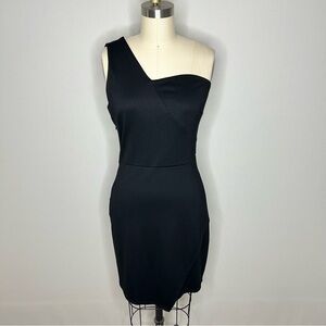 Elegant Black One-Shoulder Dress
